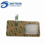 Membrane keypad switch with nine button, a LED, a transparent window & a long ribbon tail