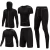 Import Men Compression 5 Piece Gym Wear Sets Custom Sports Fitness Sets Legging from China