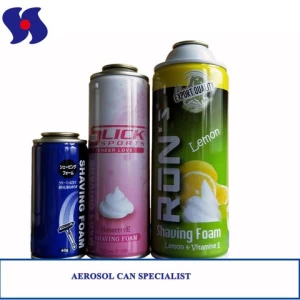 Men Shaving foam aerosol tin can Guangzhou manufacturer