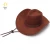 Import Mens Faux Felt Western Classic Cattleman Off Fedora Outdoor Wide Brim Pinch Front Rodeo Cowboy and Cowgirl Hills Hat with Strap from China