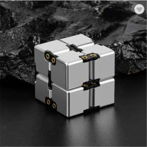 Metal Aluminum Infinity Cube Fidget Toy Decompression Toys Fidget Stress Cube Desk Toy - Premium Quality