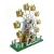 Import Metal Material Wind Up Toy Over The Raninbow Musical Ferris Wheel Holiday Gift from China