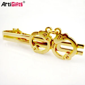 Metal plated gold bow tie cliptie bar tie pin with carbon fiber