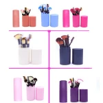 MEUTY PRO Professional Makeup Brushes Set 12pcs Synthetic Goat Hair Makeup Tools Kit With Tube Brushes Free DHL Ship