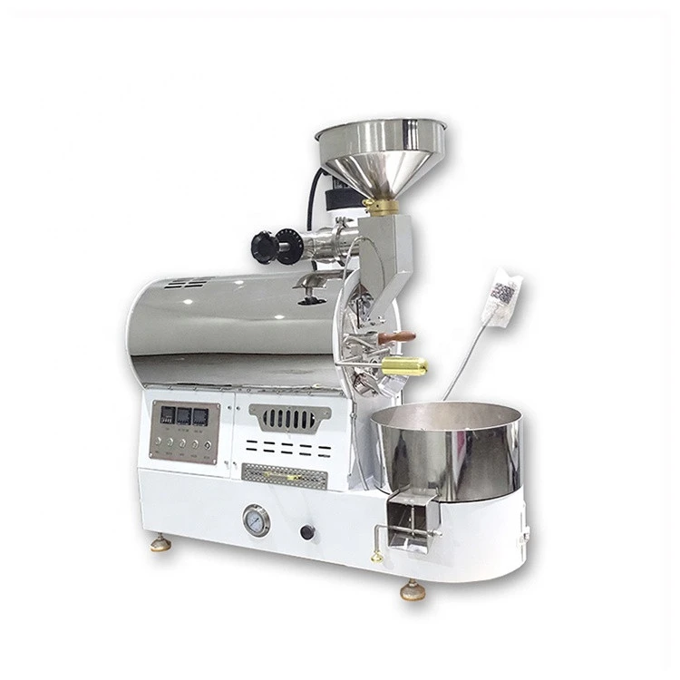 Mini 1/2/3 kg China Automatic Froco Bean Roaster Machine Turkey Industrial Fluid Bed Cacao Roasted Coffee Grinding Machine
