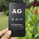 Mobile Phone Matte Glass Screen Protector , AG Fingerprint Proof White and Black Full Matte Finish Screen Film
