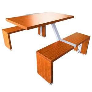modern bamboo fast food restaurant benches and tables
