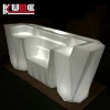 modern bar furniture Glowing led party bar counter, wholesale straight bar plastic