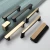 Import Modern Cabinet Door Handles and Knobs for Furniture Detachable Zinc Alloy Black Gold Furniture Handles Drawer Pulls Hardware from China