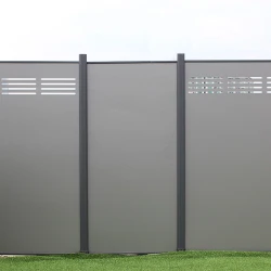 Modern design Aluminum Composite Plastic fence panel home yard panels