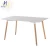 Import Modern Plastic Wooden Legs Study Desk Hotel Coffee Restaurant Table from China