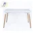 Import Modern Plastic Wooden Legs Study Desk Hotel Coffee Restaurant Table from China