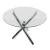 Import Modern round dining tables Design Home Furniture Glass Restaurant Table Side High Quality Dining Table from China