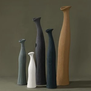 Modern scribing Ceramic vases for home decor decorative flower vase porcelain nordic vases set clay big tall vase decor