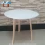 Import Modern Simple Three Feet White Round Wooden Side Table from China