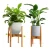 Import Modern Special Design Adjustable Extension Bamboo Wood Decorative Plant Stand Flower Pot Holder from China