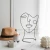 Import modern style creative abstract figure model hat hook home decor metal decoration crafts from China
