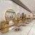 Import Modern Style Large Gold Styling Wall Mounted Barber Salon Furniture Hairdressing Led Makeup Beauty Salon Mirror from China