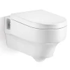 Modern type cutting designs eco toilet europe toilet bowl bathroom ceramic wall mounted toilet bowl for hidden cistern