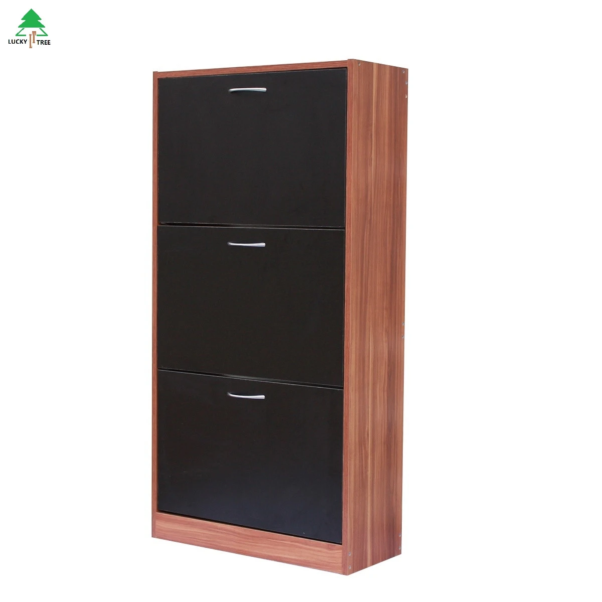 Modern wooden shoe rack storage cabinet with wood legs