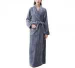 Morning dress long sleeve plus size bathrobe night gown winter bridesmaid home pajamas bathrobe  lady bride