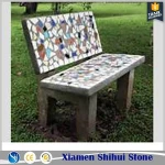 Mosaic chair,Chinesen supplier cheap mosaic garden bench tops
