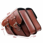 Motorcycle Accessory Motorbike Saddle Bag PU Leather For Halley Bike Harley Sportster XL883 XL1200 Side Bag