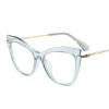 MS-163 Transparent color optical medicated fashion acetate frame glasses metal earpiece optical eyewear