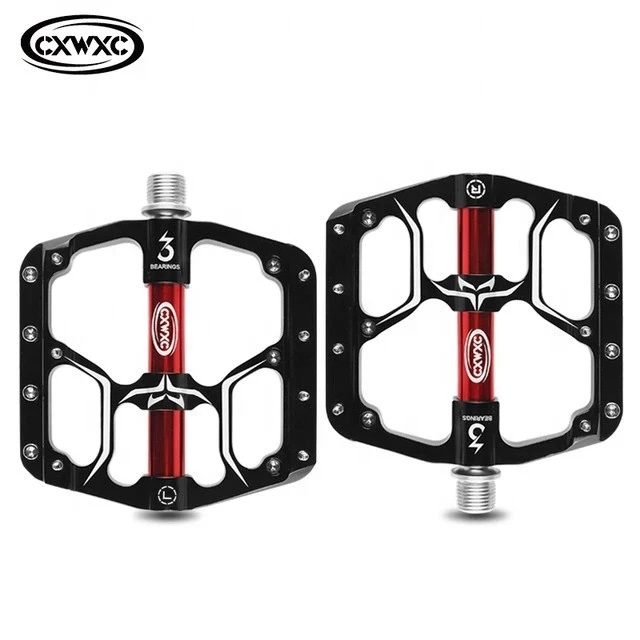 Mtb Quick Release Road Bicycle Pedal Anti-slip Ultralight Mountain Bike Pedals Carbon Fiber 3 Bearings Pedals