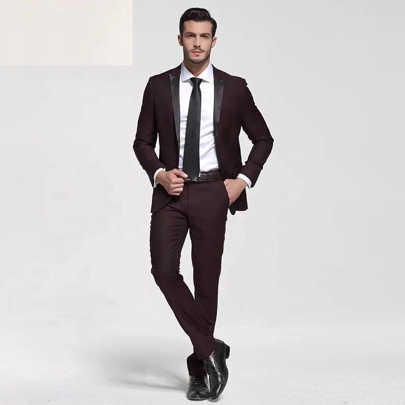 MTM made to measure 3PC Custom Design Man formal business Suit Mens Slim Fit tuxedo suits Blazer Jackets coat pant men suit