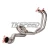 Import Muffler Motorcycle Exhaust Link Half System of Steel Pipes exhaust system complete for MT03 MT-03 R25 R3 2014-2016 Slip-On from China