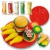 Import Multi Color Clay Fruits Sandwich Donuts Picnic Pizza Cake Playdough Mold Tool Set from China