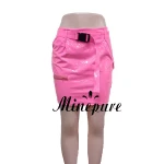 multi color hot  lady leather skirt shiny pu mini tight skirt women wrap skirt