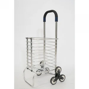 Multi function aluminum shopping basket grocery shopping cart portable hand trolley