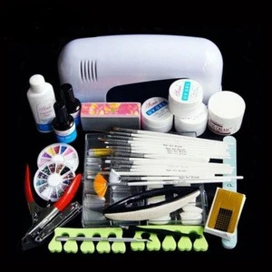 Nail Phototherapy Sets Phototherapy Lights 15 Painted Pens Frustration Nail Clips Manicure Tools 21 Piece Set