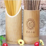 Natural bamboo chopsticks container/ cups/ jar
