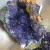 Import Natural crystal quartz semi precious stones crystal folk crafts purple fluorite crystal geode cluster from China