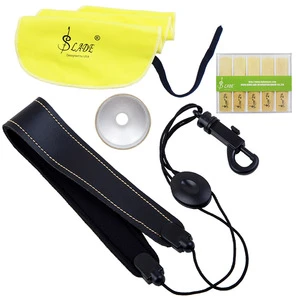 new 4-in-1 Alto Saxophone Sax Accessory Kit Belt Cleaning Cloth Reed Aluminum Mute