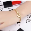 New arrival 316l stainless steel accessories jewelry fashion charm adjustable bracelet women