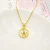 Import New Arrival Dainty Beautiful Necklace 18k Real Gold Crown Pendant Necklace Jewelry Yellow Color In Au 750 Necklace from China