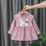 New children's dress girl's spring and autumn baby long sleeve skirt Korean version 0-3-year-old baby skirt