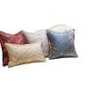 New Design 100%Polyester Silk Jacquard Abstract Home Outdoor Decorative Couch Sofa Floor Cushion Pillow Case Cover
