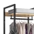 Import New Design Cloth Stand Modern Metal Wooden Clothes Rack With Shoe Shelf from China