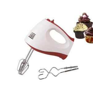 New designed electric plastic hand mixers for sale with stainless steel hook and beater