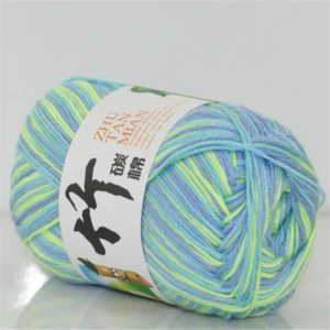 New fashion DIY hand knitting yarn cotton high quality crochet yarn 50g/roll bamboo yarn hand knitting