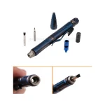New stainless steel coating titanium tactical military pen self defense personal equipment with rope cutter