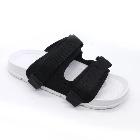 New straps open toe shoes mans sliders sandals and slipper men