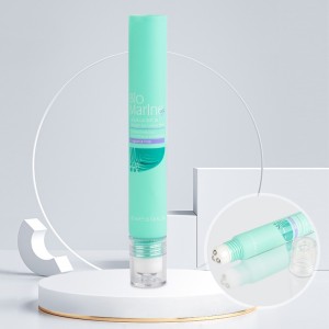 New Style 10ml 15ml 20ml Eye Fatigue Massage Cream Packaging Eye Roller Tube with Three Metal Roller Ball