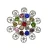 Import New Style Luxury Flower Women Brooch Colorful Stone Fashion Brooch High-Grade Bouquet Brooch from China