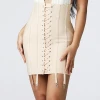 New Women Bandage Skirt With Lace Up And Eyelet high waist wrap skirt hot popular exposed off shoulder new version parties